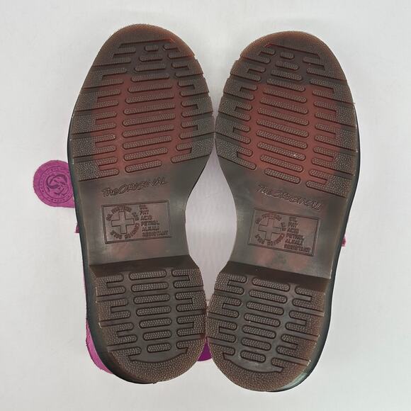 Dr. Martens Women's Adrian Snaffle Suede Kiltie Loafers Thrift Pink Size 5 - Picture 9 of 11